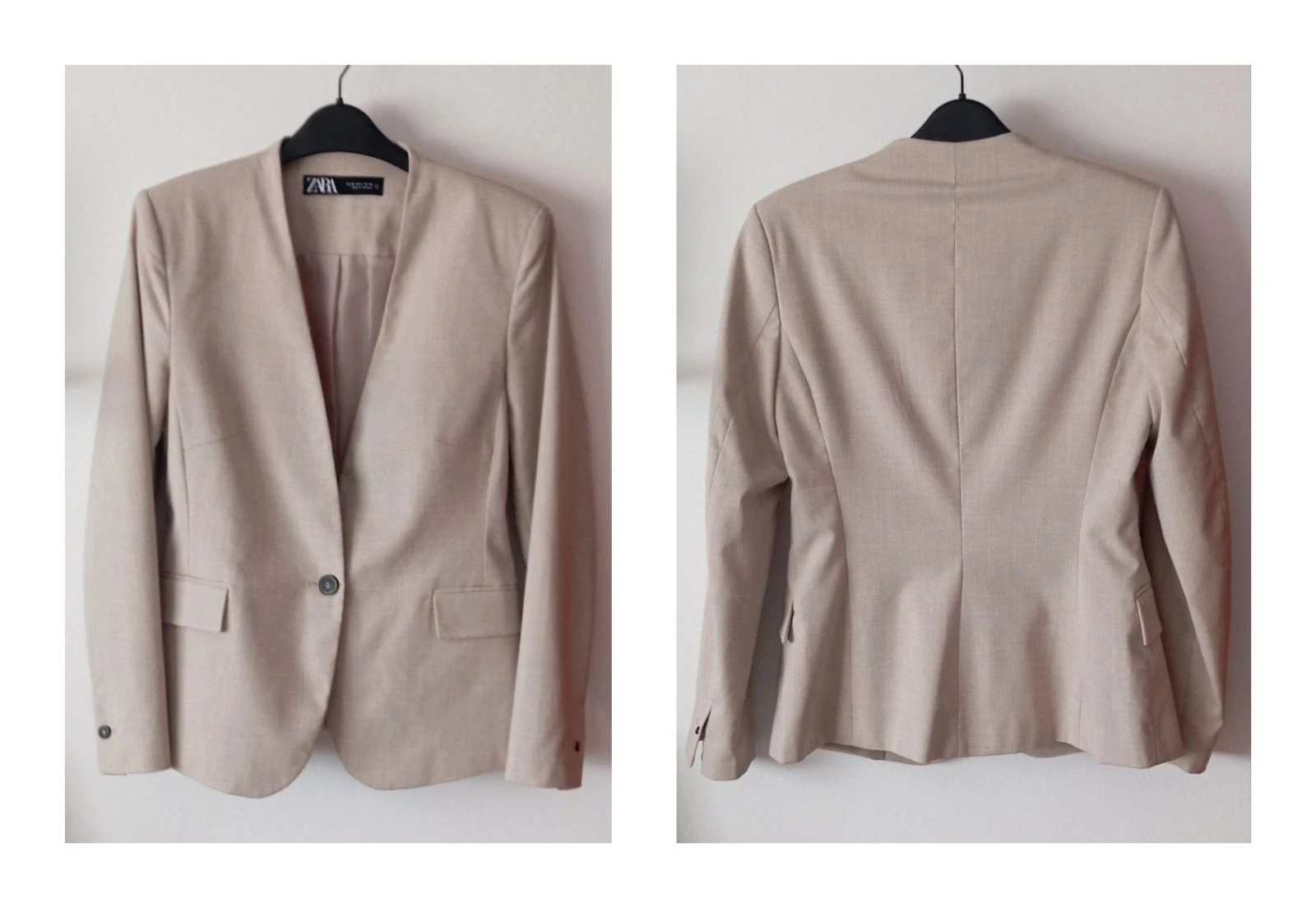 Blazer sin solapas Zara talla M/38 – photo 2